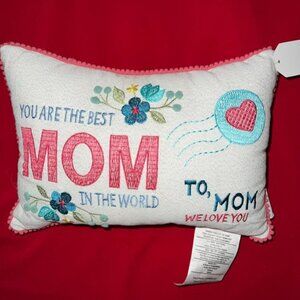 Mom❤️Love Letters Hand-Embroidered - NWT